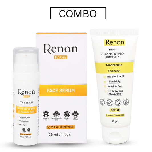 10 %Niacinamide Face Serum with Azelaic and Niacinamide Matte Finish Sunscreen