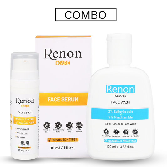10 %Niacinamide Face Serum with Azelaic and Salic-Cinamide Facewash combo