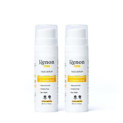 Renon 10% Niacinamide + Hyaluronic Acid Serum | 5% Azelaic Acid Serum