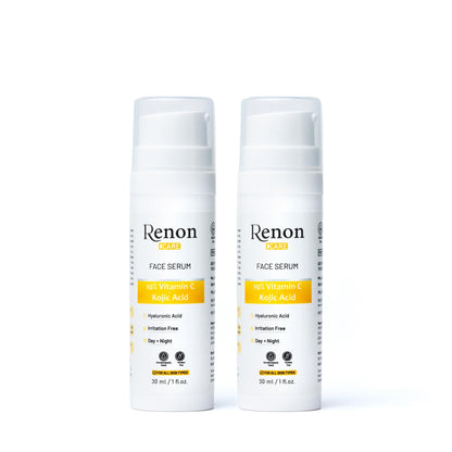 Renon 10% Vitamin + Kojic acid Serum Pack of 2