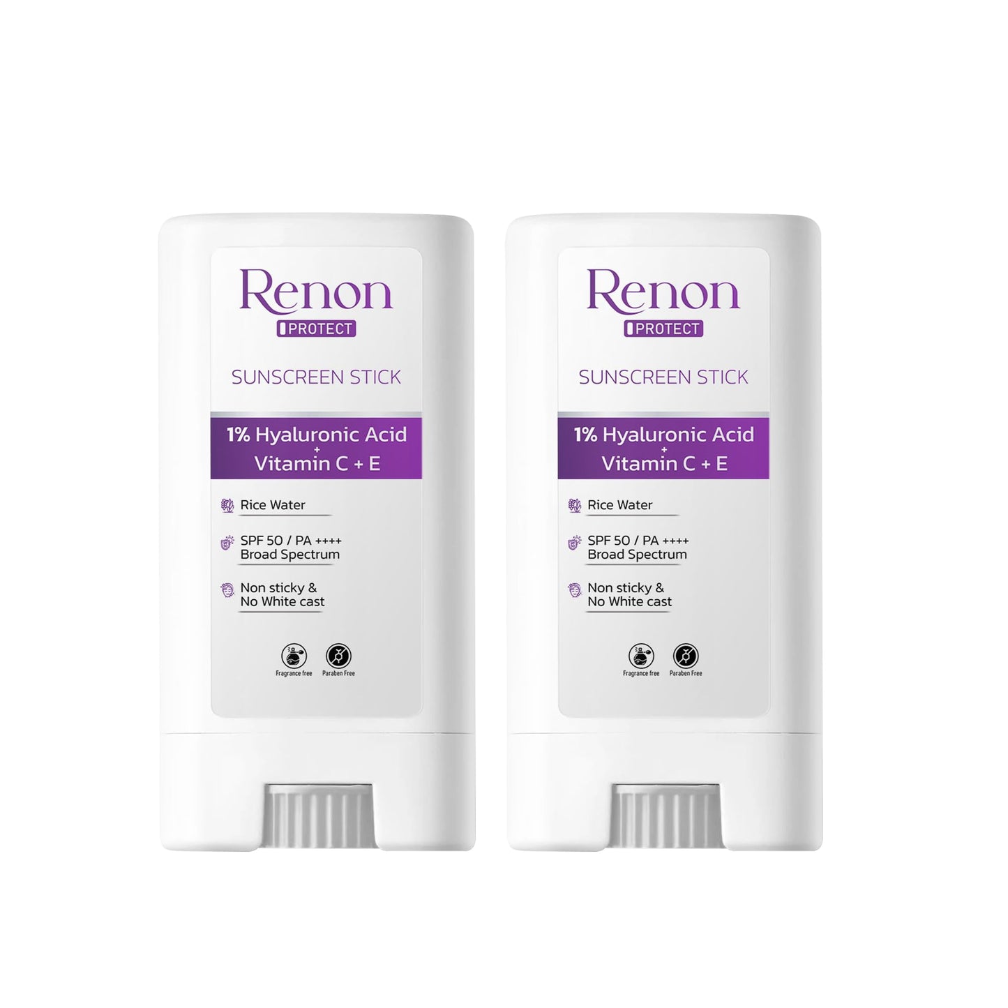 Renon 1 % Hyaluronic PA++++ SPF 50 Sunscreen Stick Pack of 2