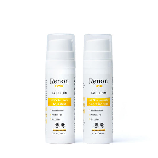 Renon Niacinamide Serum + Vitamin C Serum | Face Serum for Oily Skin| Face serum for Women| Derma Tested