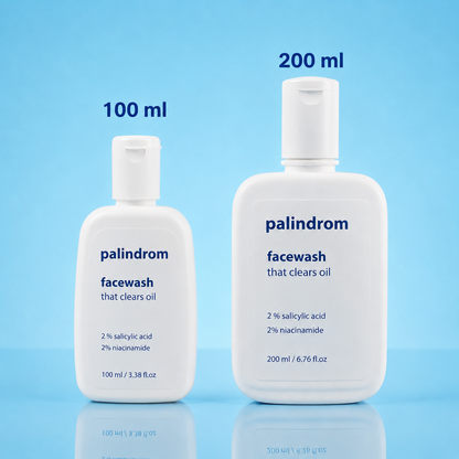 Palindrom (Renon is Now Palindrom) 2% Salicylic + 2 % Niacinamide Face wash | Super Saver Pack (200 + 100 ml)