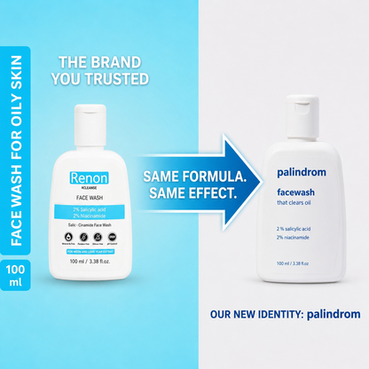 Palindrom (Renon is Now Palindrom )Cleanse 2% Salicylic + 2 % Niacinamide Facewash