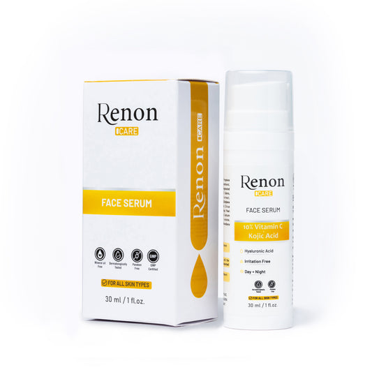 Renon 10% Vitamin C Serum | Kojic Acid Serum | Face Serum for Oily skin | Face serum for women | Face serum for Men | Derma Tested | Non Sticky Serum