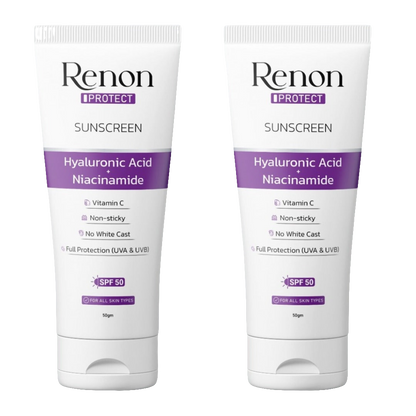 Renon Sunscreen SPF 50 PA+++ Pack of 2